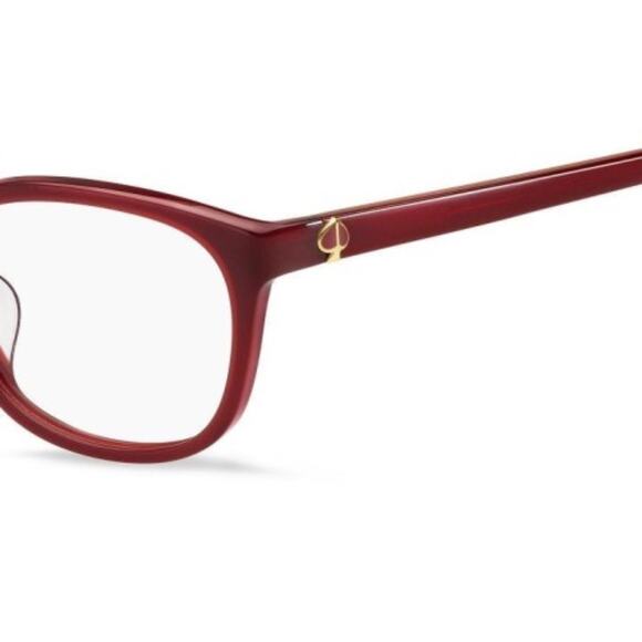 Kate Spade TRULEE/F 06K3 140 Burgundy Gold Eyeglasses - Picture 3 of 7